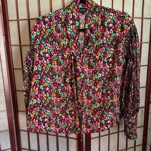 Who What Wear Multicolor Blouse